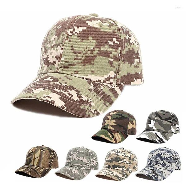 Casquettes de baseball Casquette de baseball Camo numérique Armée Tactique Hommes Femmes Chasse en plein air Camouflage Jungle Chapeau Chapeaux de randonnée