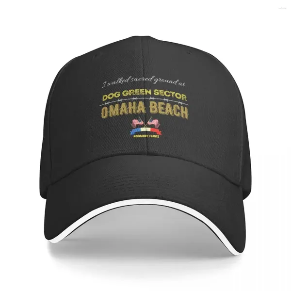 Ball Caps Dog Green Sector Omaha Beach Baseball Cap Hot Hat Hat Homme pour le Sun Hip Hop Boy Child Women's