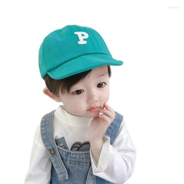 Gorras de bola Doit Baby Gorra de béisbol Soft Brim P Bordado Boy Girl Snapback Hat Simple Kids Hip Hop Sun para 1 a 4 años