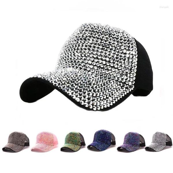 Gorras de bola Doit Mujeres Rhinestone Mujer Gorra de béisbol Hombres Diamond Girls Snap Back Gorras Primavera Verano Unisex Hip Hop Sombrero para el sol