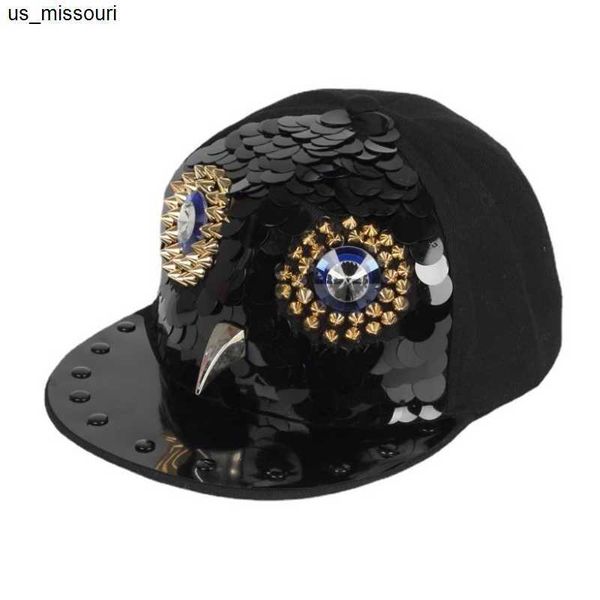 Casquettes de baseball Doitbest Europe Metal Punk Kids Casquettes de baseball rivets Enfants Hip hop Cap snapback caps Garçons Filles Casquette à visière Chapeau parent-enfant J230520