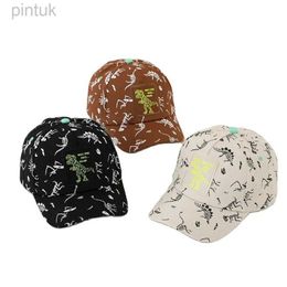 Casquettes de baseball Doitbest été garçons filles casquette Baseball dinosaure Graffiti enfant soleil chapeaux printemps enfants enfants casquettes à pointe Snapback Gorras 24327