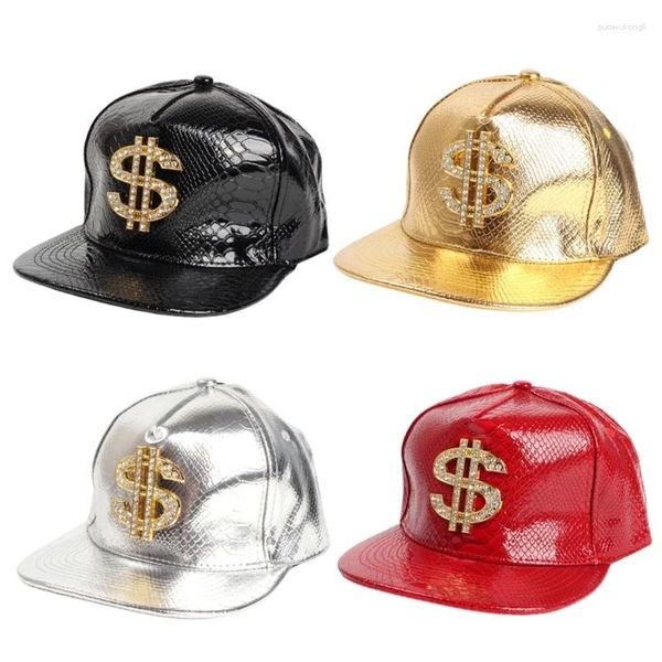 Balle Caps Dollar Badge Crocodiles Modèle Baseball Hat à réglable Y2K Hiphop Cycling Climbing Travel For Boy Girls Unisexe