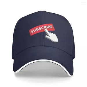 Ball Caps n'oubliez pas d'aimer et de vous abonner du contenu vidéo Créateur de baseball Cap de baseball Sunhat Bage Sac Chapeaux de chapeau pour femmes pour femmes hommes