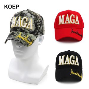 Casquettes de baseball Donald Trump 2024 Casquette Drapeau USA Casquettes de baseball MAGA Trump Signature Président Chapeau 3D Broderie Goutte 230928