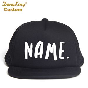 Casquettes de baseball DongKing New Summer Spring Kid Nom personnalisé Trucker Hat Mesh Cap Snapback Réglable Personnalisé 2 Tailles Cute Caps J230421