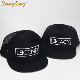 Casquettes de baseball DongKing Trucker Hat LEGEND Chapeaux LEGACY Imprimer Cap Père Fils Camionneur Papa Cadeau Fille Enfants Enfant Bébé Maille Casquettes De Baseball Cadeau J230608