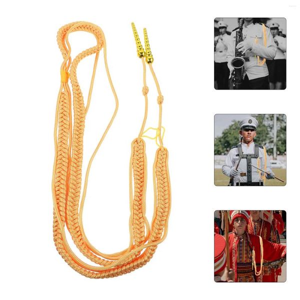 Ball Caps Robe ACCESSOIRES DE RUBBE DÉCORATIVE AIGUILETTE GOLD CORD CORD Dreadlock suspendu épaule dorée rétro