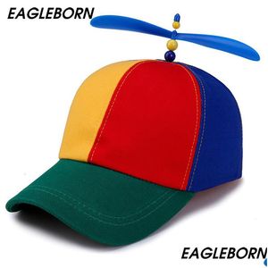 Casquettes de baseball Eagle Baby Summer Enfants Casquette de baseball à hélice réglable Libellule Top MTI Couleur Travail drôle et mignon 5257cm 230512 Drop Deli Dhqic