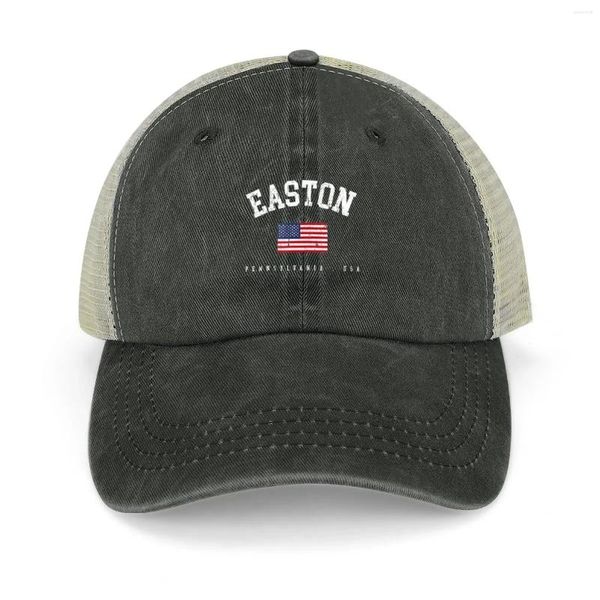 Ball Caps Easton PA rétro American Flag USA City Nom Cowboy Hat Rugby Sun for Children Man Women's