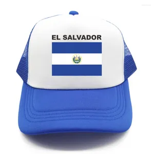 Ball Caps El Salvador Trucker Cap Zomer Heren Cool Vlag Land Hoed Baseball Unisex Outdoor Mesh Net