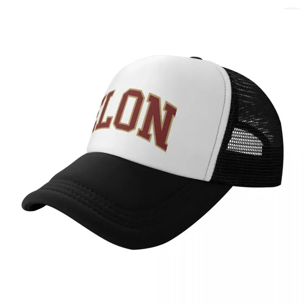 Casquettes de balle Elon - College Font Casquette de baseball courbée Homme de luxe Chapeau de plage Femme Homme