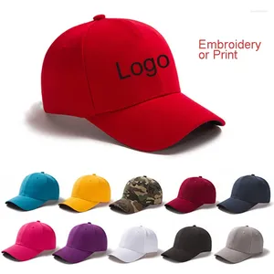 Ball Caps Broderie Logo personnalisé Baseball Cap ajusté Enfants adultes Adultives Breathable Unisexe