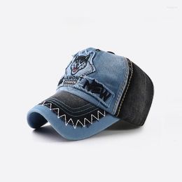 Ball Caps Borduurwerk Wash Do Old Husky Dog Baseball Cap Spring Herfst merk Snapback Cotton Peaked Hats For Women Men Casquette