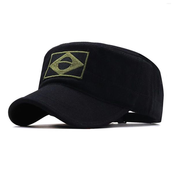 Gorras de béisbol Everyday Cadet Army con patrón de Brasil Protección solar Color verde para el ocio Rendimiento para caminar SP99