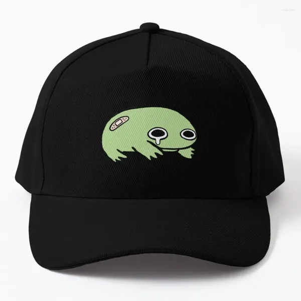 Gorras de bola Todo duele llorando Rana verde con vendaje Gorra de béisbol Masculino Militar Táctico Montañismo Sombreros de niña Hombres