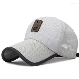 Balpetten Verlengde rand Ademende baseballpet van volledige mesh Zonnescherm Verstelbare buitenzonwering Brede hoed met snapback