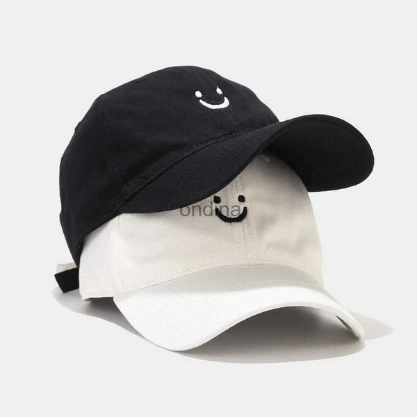 Casquettes de baseball visage camionneur chapeau lavé papa chapeau pour hommes femmes mignon casquettes de Baseball non structuré sourire brodé chapeau YQ240117