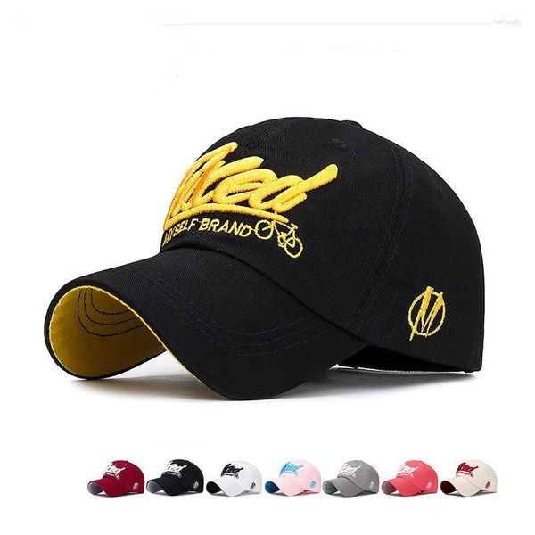 Gorras de béisbol de moda 3D bordadas para hombres Primavera Verano carta visera Hip Hop Snapback fiesta moda papá sombrero