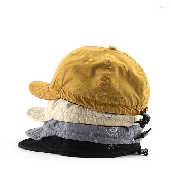 Gorras de bola Gorra de béisbol de moda para hombres y mujeres Calidad Algodón Suave Top Sombrero para el sol Retro Casual Papá Unisex Viseras al por mayor