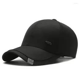 Gorras de béisbol Moda Béisbol para hombres Soild Color Papá Sombrero Simple Mens Hiphop Cap Algodón Hueso Snapback Sombreros Hombre Camionero Kpop Correr