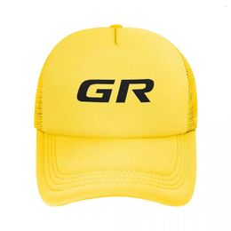 Casquettes de baseball Mode Noir GR Automobile Sport Racing Trucker Hat Femmes Hommes Personnalisé Réglable Adulte Baseball Cap Printemps