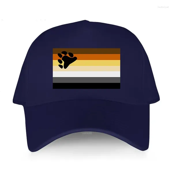 Gorras de bola Marca de moda Algodón Transpirable Gorra de béisbol Gay Oso Orgullo Bandera LGBT Cub Adultos Adolescentes Unisex Sombrero Harajuku Estilo al aire libre