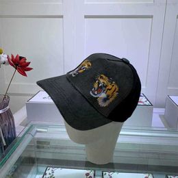 قبعات الكرة أزياء قبعة الرجال مصمم Tiger Bee Snake Flower Baseball Luxury Cap0o6v