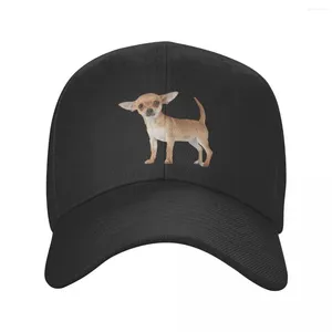 Casquettes de baseball Fashion Chihuahua Dog Baseball Cap pour femmes hommes respirant camionneur chapeau en plein air