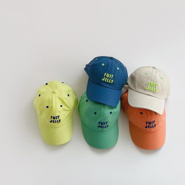 Gorras de bola Moda Béisbol para niños Primavera Verano Algodón Niños Sombreros para el sol Al aire libre Casual Visores ajustables para niño niña Bonnets