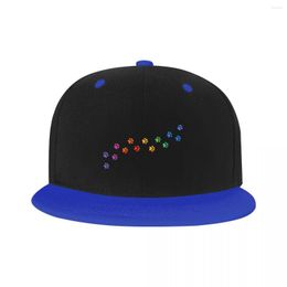 Casquettes de Baseball Mode Chien Coloré Hip Hop Baseball Pour Femmes Hommes Réglable Papa Chapeau Snapback