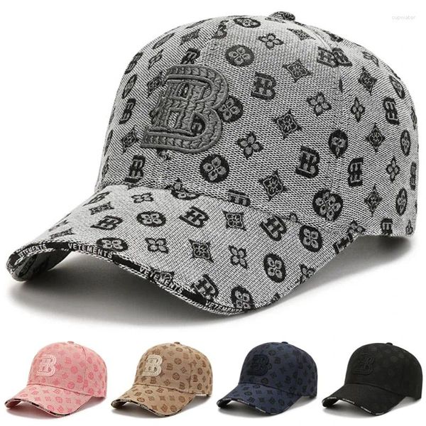 Gorras de bola Moda Algodón Bordado para B Logo Béisbol Hombres Mujeres Streetwear Sombrero para el sol Deporte al aire libre Correr Tenis Regalo ajustable