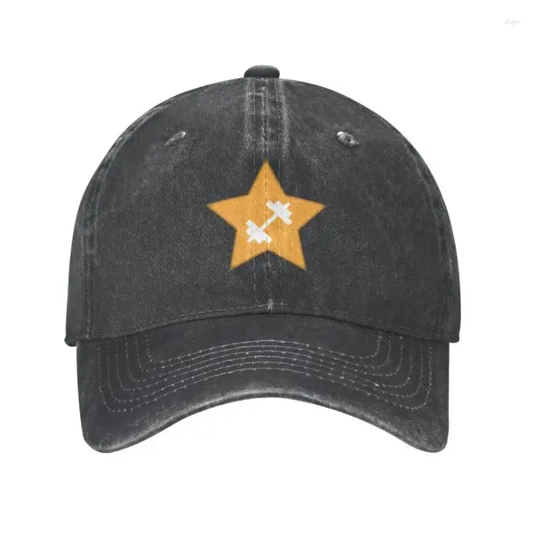 Gorras de bola Moda Algodón Estrella dorada de la India Gorra de béisbol Mujeres Hombres Ajustable Misterioso Papá Sombrero al aire libre