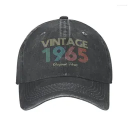 Kogelcaps mode katoen gemaakt in 1965 vintage originele onderdelen honkbal pet voor vrouwelijke mannen verstelbare papa hoed zonbescherming