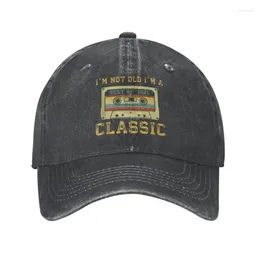 Casquettes de baseball Mode Coton Vintage Cassette Je ne suis pas vieux Une casquette de baseball classique 1971 Femmes Hommes Personnalisé 52e anniversaire Cadeau Papa Chapeau