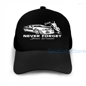 Ball Caps Fashion Fast 8 - Ne jamais oublier Walker Basketball Cap Men Femmes Femmes Graphique Imprimé noir Unisexe Chapeau adulte