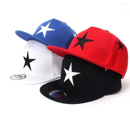 Caps à balle mode Men de vedette à cinq points Femmes A réglable Cap de baseball hip hop pour Unisexe Adulte Outdoor Casual Sun Hat Cotton Snapback Chapeaux