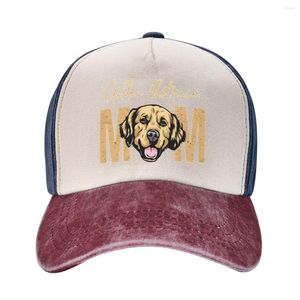 Ball Caps Fashion Golden Retriever Hond Moeder Honkbal Vrouwen Verontruste Gewassen Snapback Cap Cadeau Idee voor eigenaar