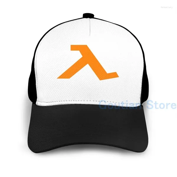 Casquettes de baseball Mode Half-Life - Lambda Symbole Casquette de basket-ball Hommes Femmes Impression graphique Noir Unisexe Adulte Chapeau