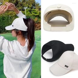 ¡Golpes de pelota!Fashion High Baseball Cap para mujeres Summer Sunhat Sports Running Snapback Hat Sun Visor