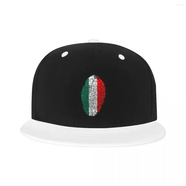 Gorras de bola Moda Italia Huella digital Hip Hop Gorra de béisbol Mujeres Hombres Personalizado Snapback Unisex Retro Nacional Orgullo Papá Sombrero al aire libre