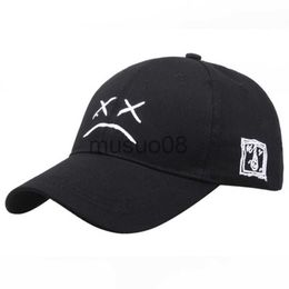 Casquettes De Baseball Mode Lil Peep Casquettes De Baseball Visage Triste Motif Papa Chapeau Hip Hop Cap Golf Femmes Hommes Broderie Coton Snapback Cap Protection Solaire J230608