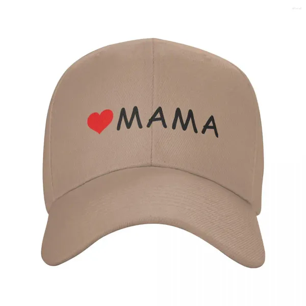 Gorras de pelota Fashion love mamá gorra de béisbol para mujeres hombres transpirables mamá cumpleaños regalo de papá deportivo snapback
