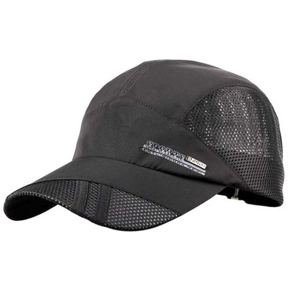 Ball Caps Fashion Mens Summer Outdoor Sport Baseball Hat Running Visor Cap Hot Populaire New Cool Quick Dry Mesh Cap 6 Couleurs