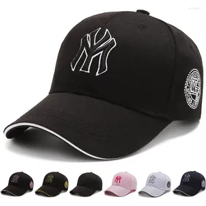 Caps à balle mode ma broderie de baseball de baseball chapeaux snapback ajusté sports extérieurs hip hop couleurs solides à la mode pour hommes femmes