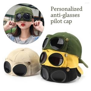 Ball Caps Fashion Pilot Hat Summer Glasses Baseball Cap Unisex zonnebril Peic UV Bescherming Zon voor vrouwelijke mannen