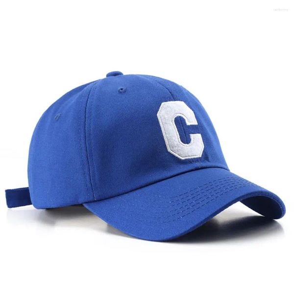 Casquettes de baseball mode rétro Protection solaire coton Snap Back hommes casquette de Baseball femmes chapeau coréen Style décontracté C lettre pointe