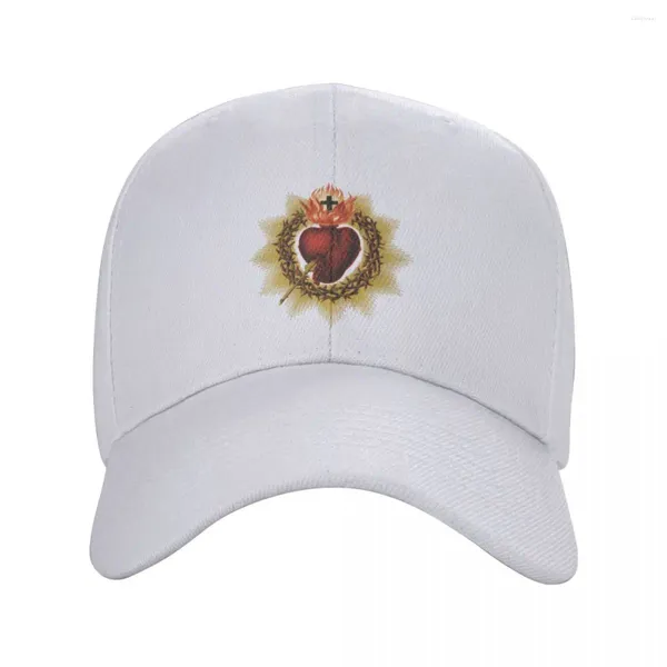 Ball Caps mode Sacré-coeur de Jésus Baseball Cap Femmes Men Breatchable Catholic Christian Fait