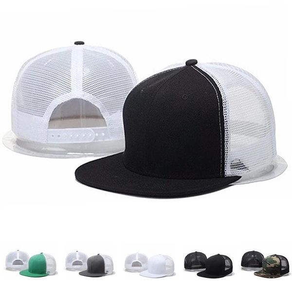 Casquettes de baseball mode été hommes plaque lumineuse maille Snapback casquette femmes bord plat Hip Hop camionneur chapeau Sports de plein air respirant soleil HatBall