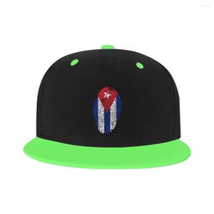 Casquettes de baseball mode unisexe Cuba empreinte digitale casquette de Baseball adulte Nation fierté réglable Hip Hop papa chapeau femmes hommes en plein air